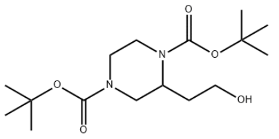 Di-tert-butyl 2-(2-hydroxyethyl)piperazine-1,4-dicarboxylate