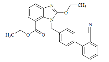 2-乙氧基-1-[[(2`-腈基连苯-4-取代)甲基]苯并咪唑]-7-羧酸乙酯