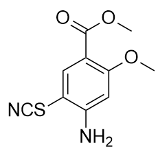 4-氨基-5-硫氰基-2-甲氧基苯甲酸甲酯