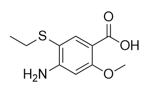 4-氨基-5-乙硫基-2-甲氧基苯甲酸